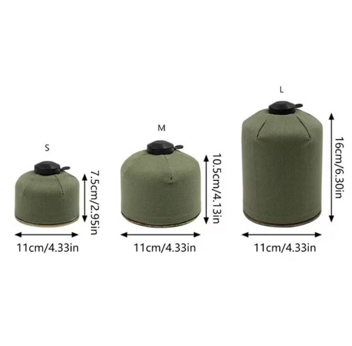 Canvas Camping Gas Canister Storage Cover