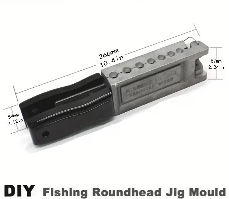 Fishing Roundhead Jig Mould - 7 Cavity
