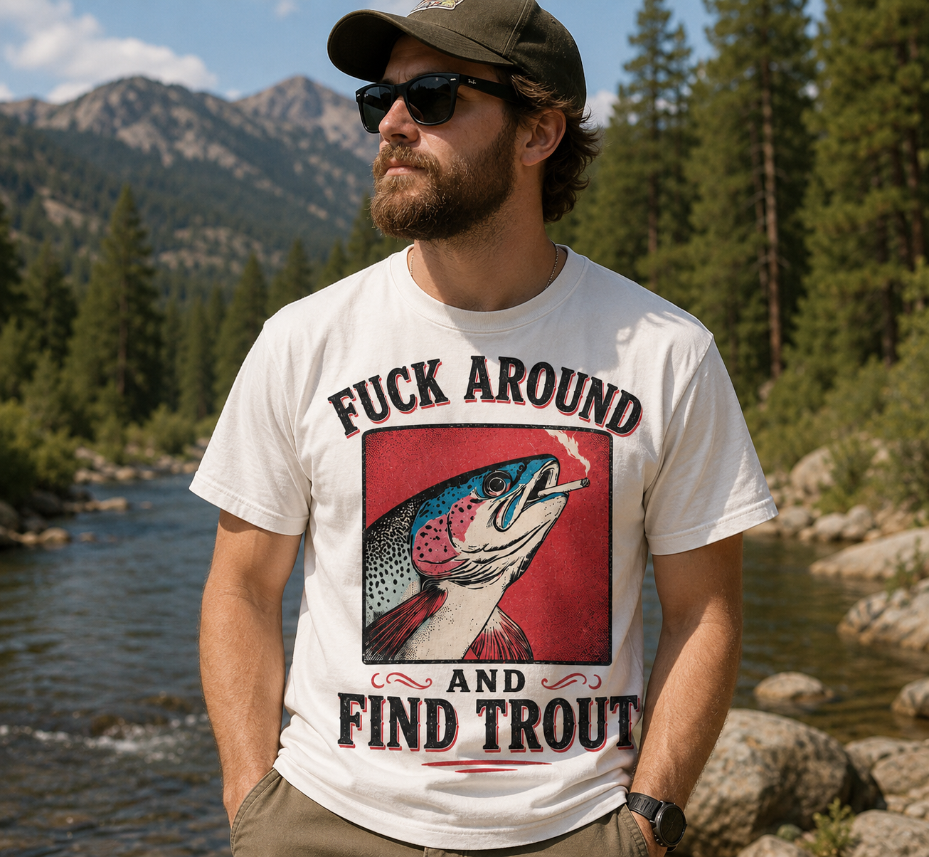 Prime Catches - Fuck Around and Find Trout Graphic Tee