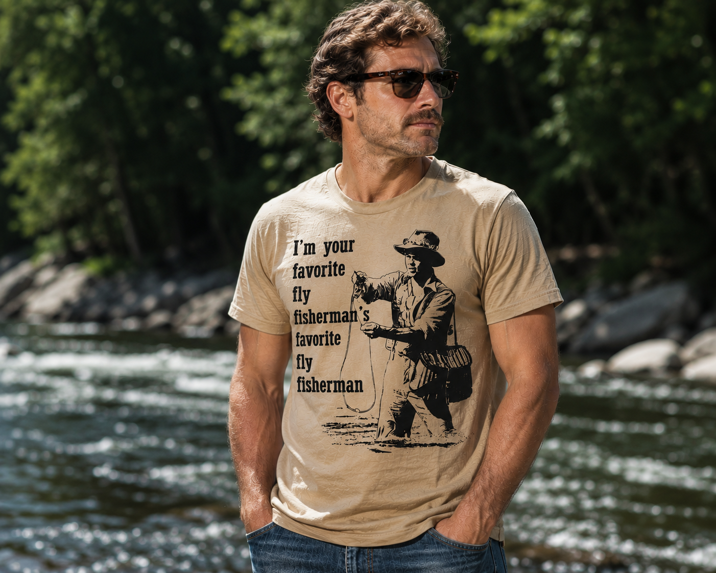 Prime Catches - Your Favorite Fly Fisherman's Favorite Fly Fisherman Graphic Tee