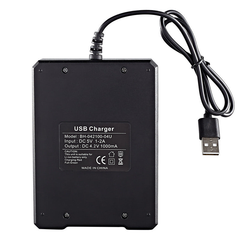 Stealth Night Ops™ 18650 Rechargeable Batteries & USB Charger Kit (3-pcs)