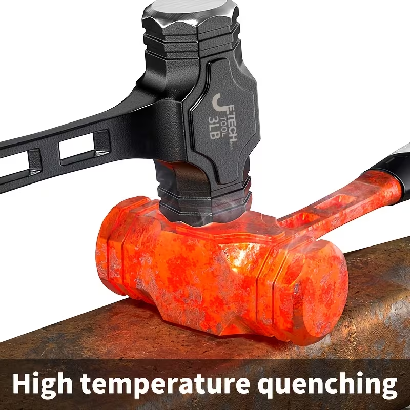 Octagonal Sledge Hammer — One-Piece Forged Steel with Anti-Skid Grip