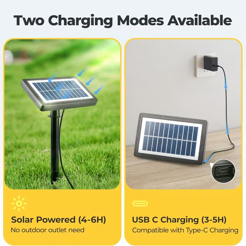 Solar Outdoor String Lights — Shatterproof ST38 Edison Bulbs