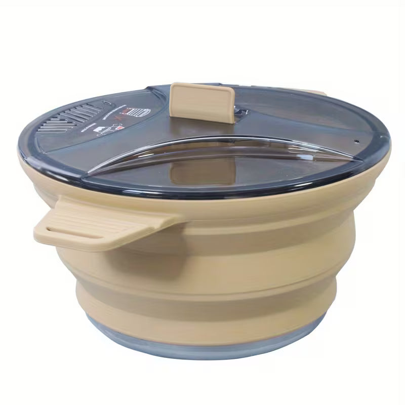 Collapsible Camping Cook Pot - Portable Cookware for Outdoor Hiking