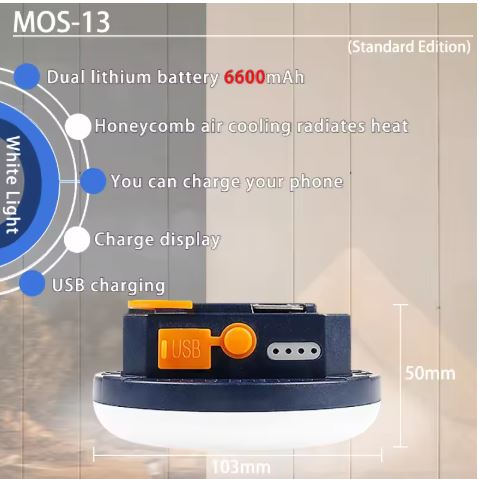 9900MAH LED Rechargeable Camping Light