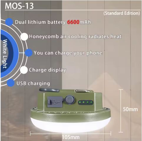 9900MAH LED Rechargeable Camping Light