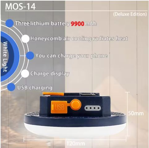 9900MAH LED Rechargeable Camping Light