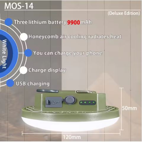 9900MAH LED Rechargeable Camping Light