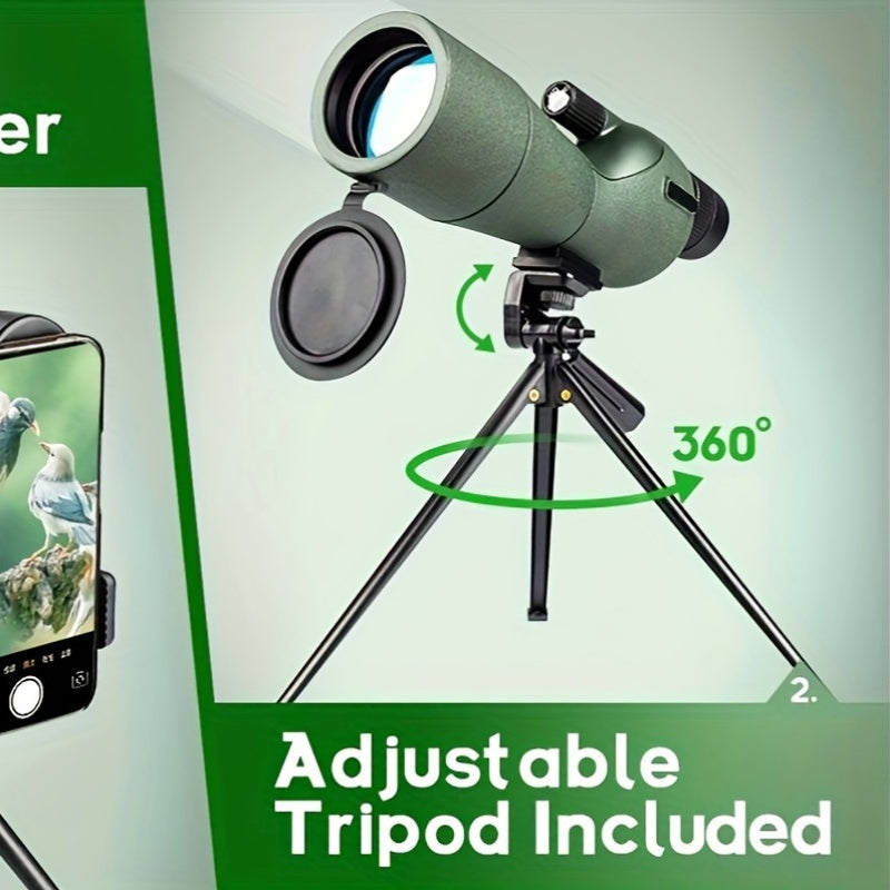 25-75x60 Spotting Scope with Tripod & Smartphone Adapter