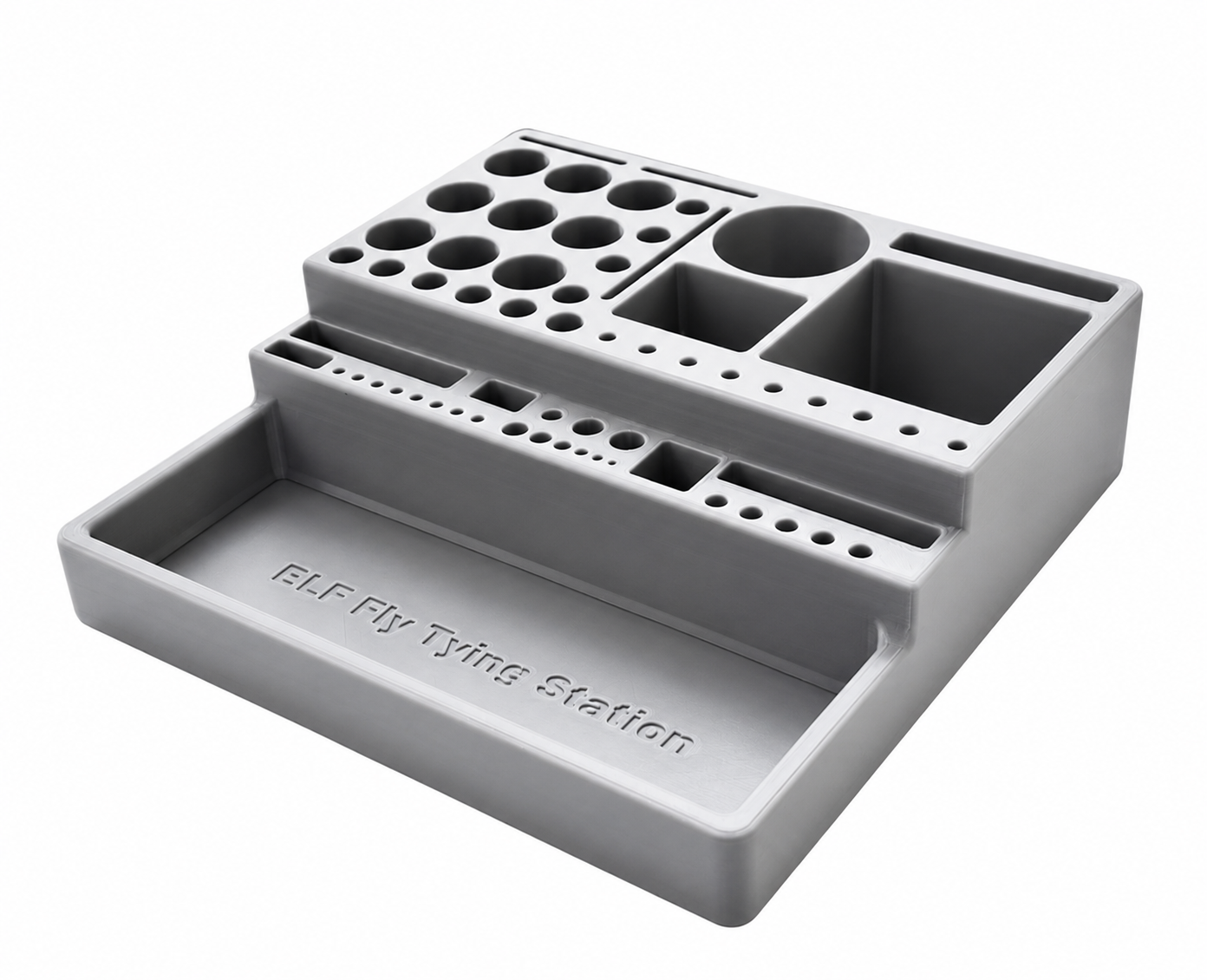 360° Rotating Fly Tying Station Organizer Box