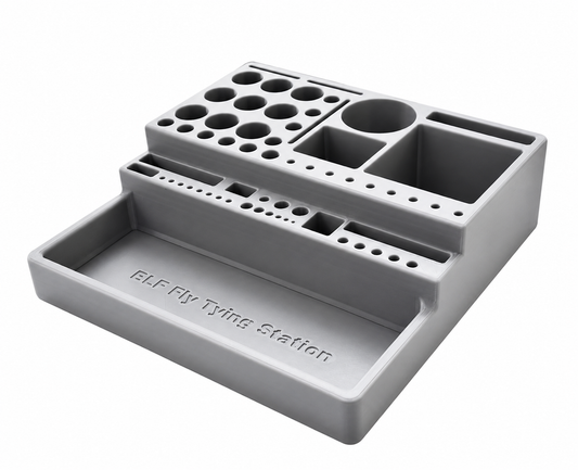 360° Rotating Fly Tying Station Organizer Box