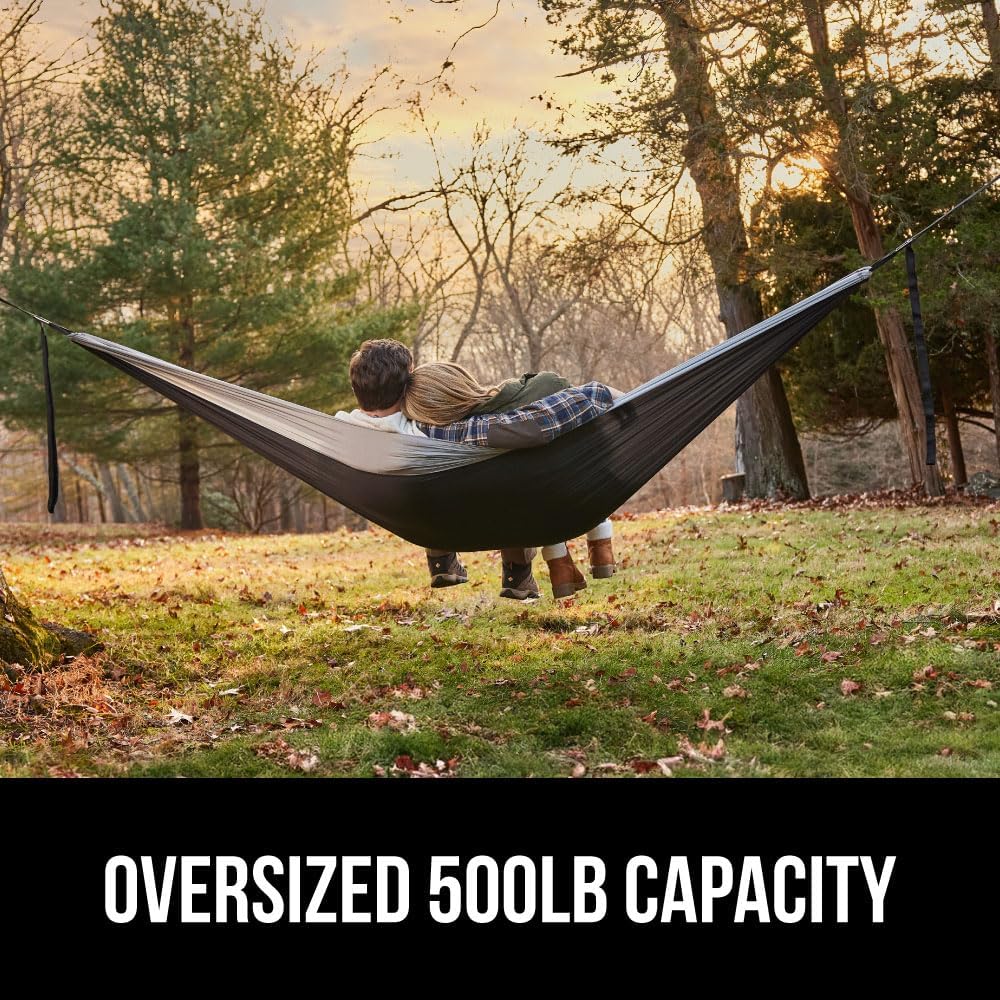 Durable Camping Hammock with Heavy-Duty Tree Straps