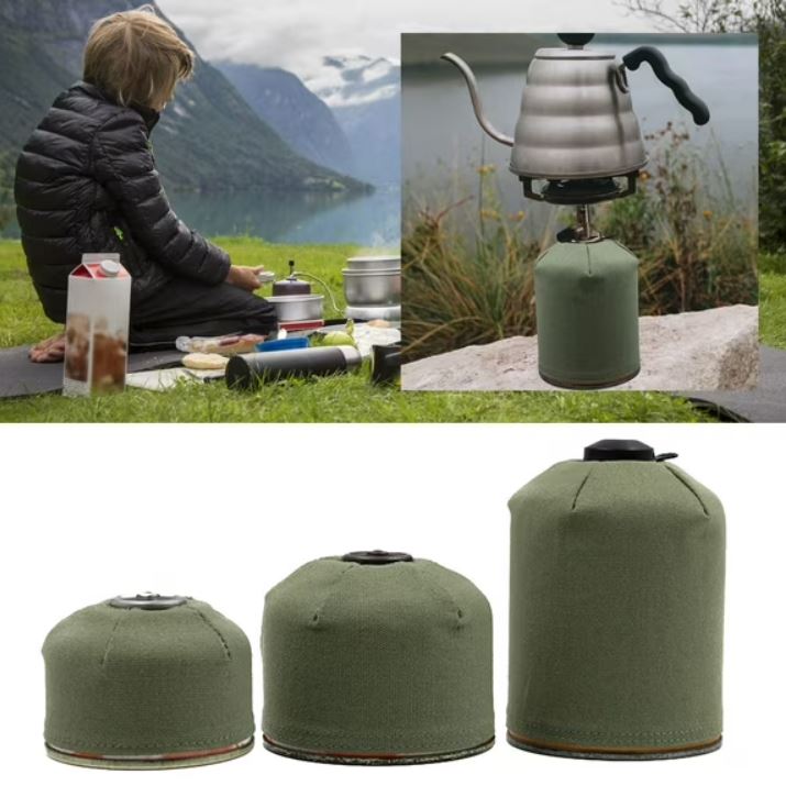 Canvas Camping Gas Canister Storage Cover