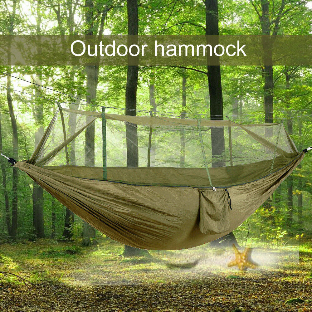 Camping Hammock Kit with Mosquito Net, Underquilt & Rainfly