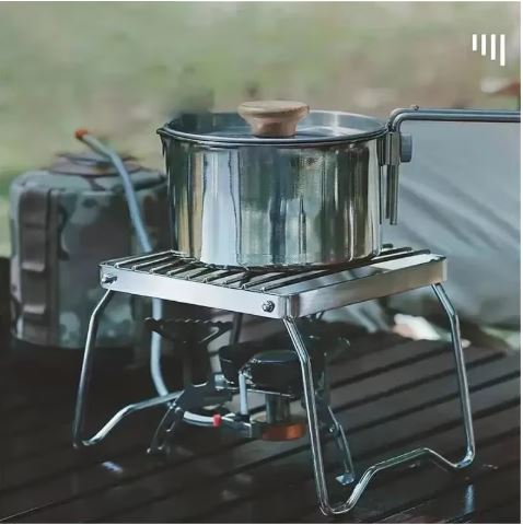 Portable Stainless Steel Camping Stove Holder