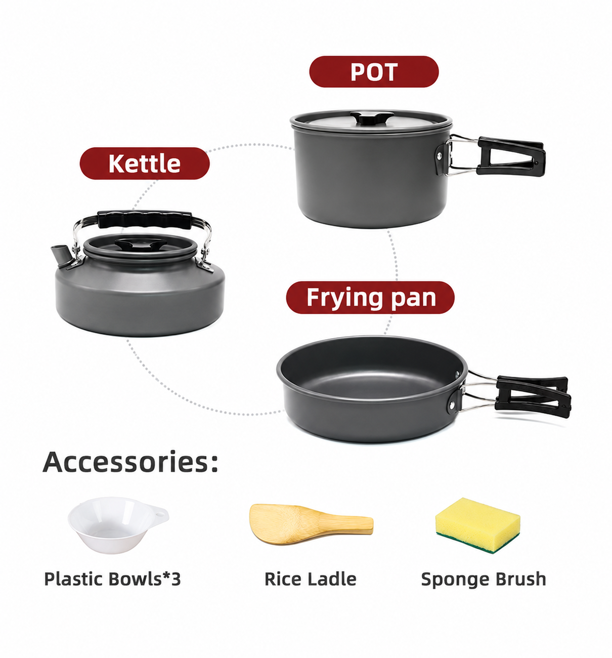 Portable Camping Cookware Set