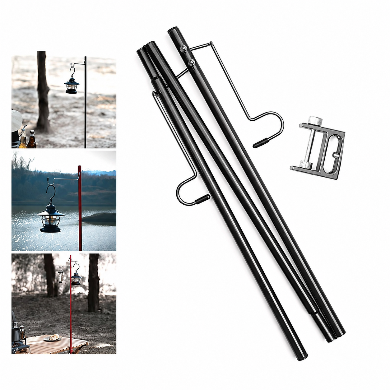 Portable Camping Lantern Hanger Stand