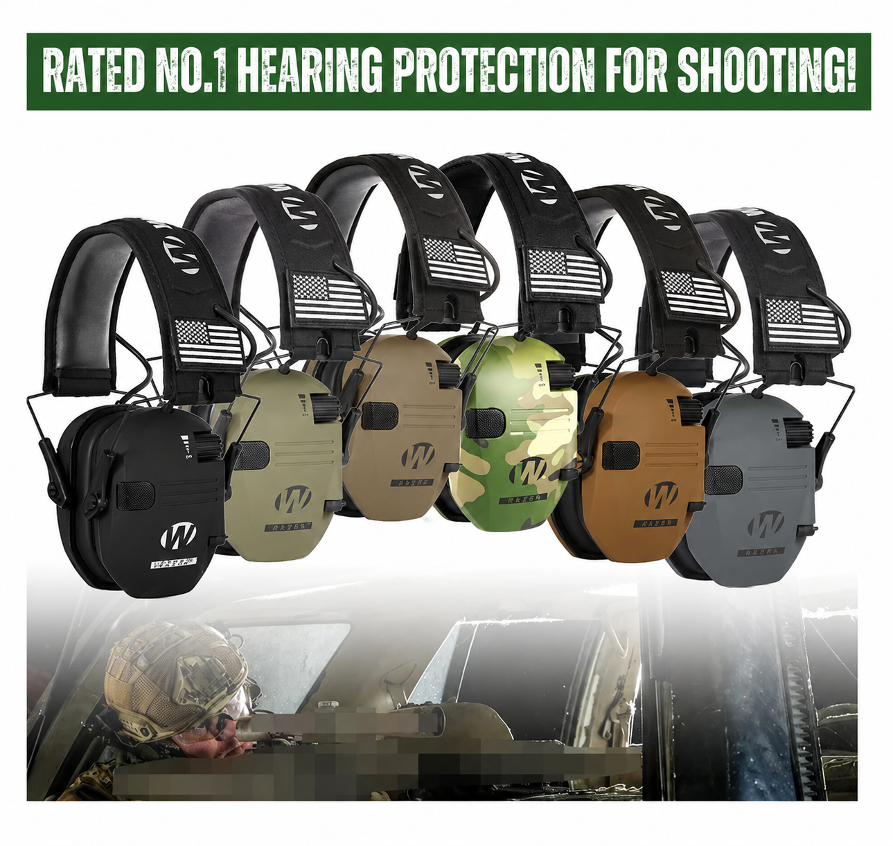 Electronic Anti-Noise Hearing Protection Earmuffs