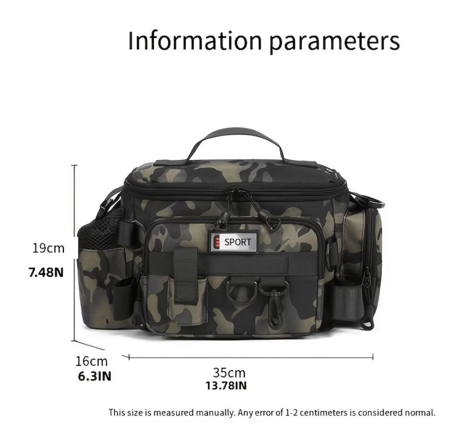 Multi-Functional Fishing Waist Bag - Large Capacity Tackle Organizer