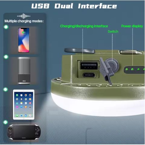 9900MAH LED Rechargeable Camping Light
