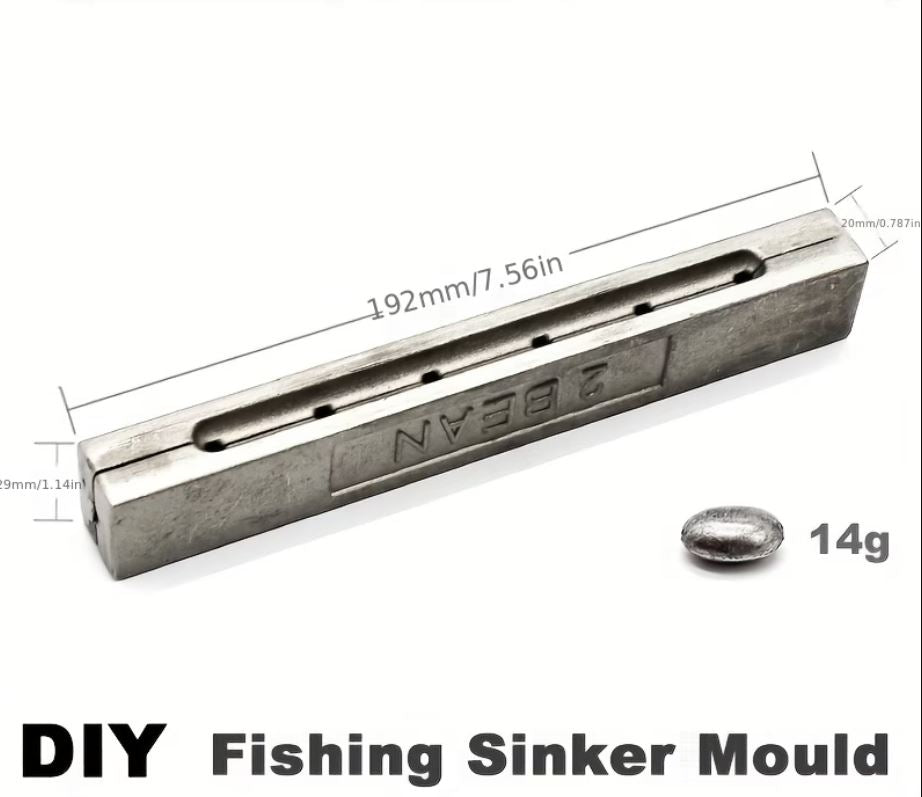 6-Cavity Fishing Sinker Mold