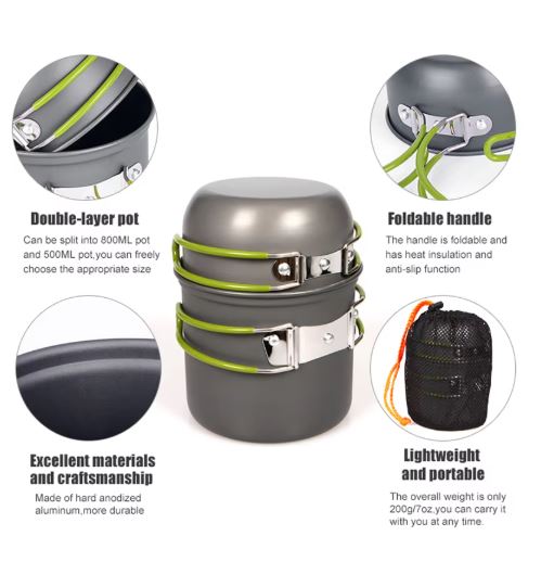 Portable Camping Cookware Set