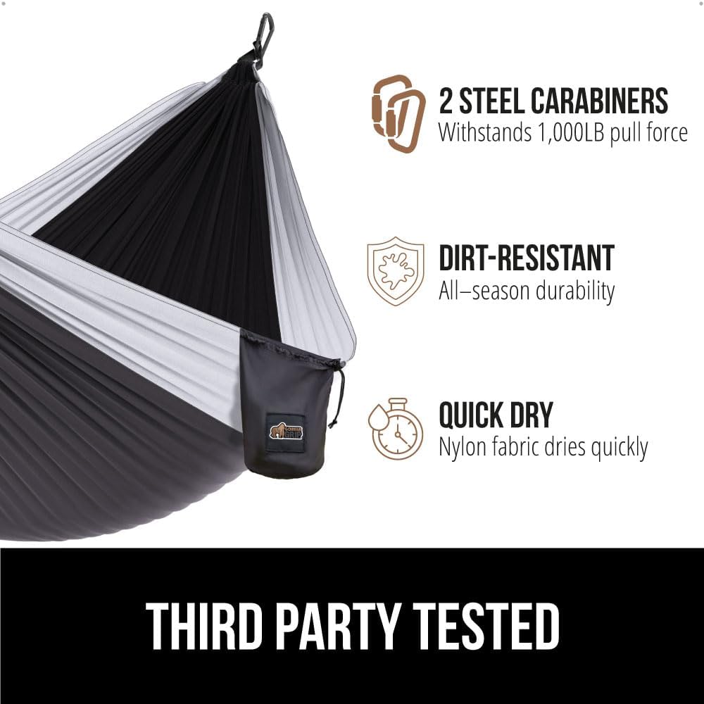 Durable Camping Hammock with Heavy-Duty Tree Straps