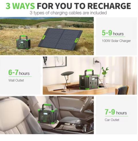 EBL 300W Portable Power Station Solar Generator