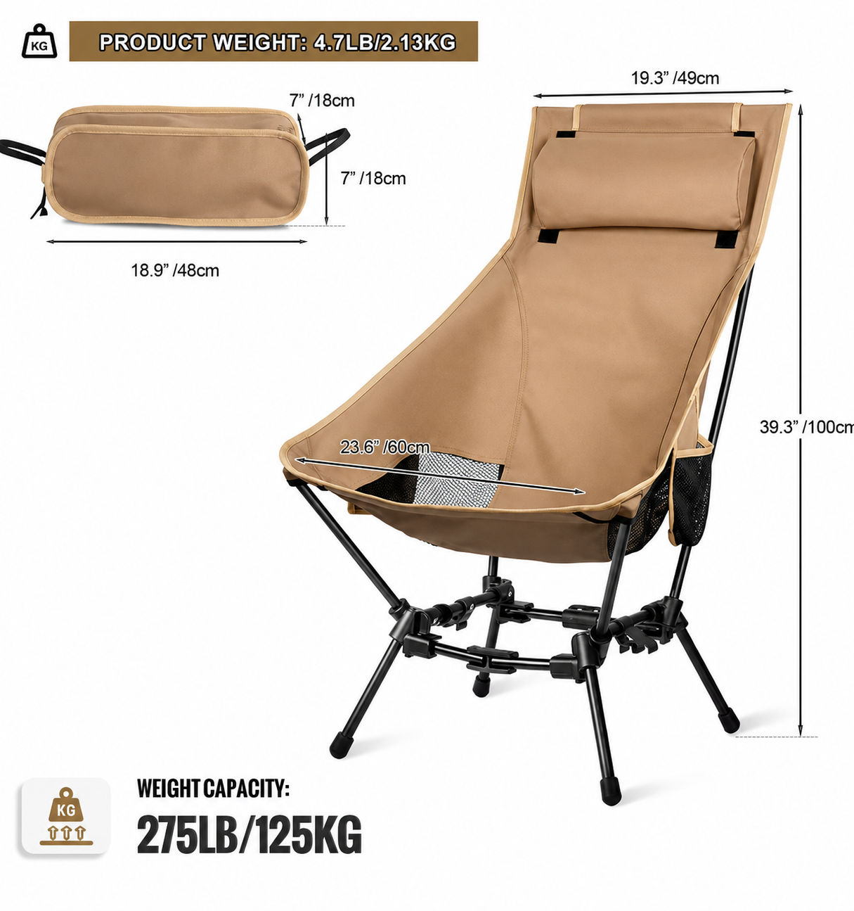 Primitive Element Summit High-Back Camp Chair