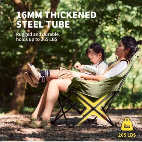 High Back Moon Camping Chair