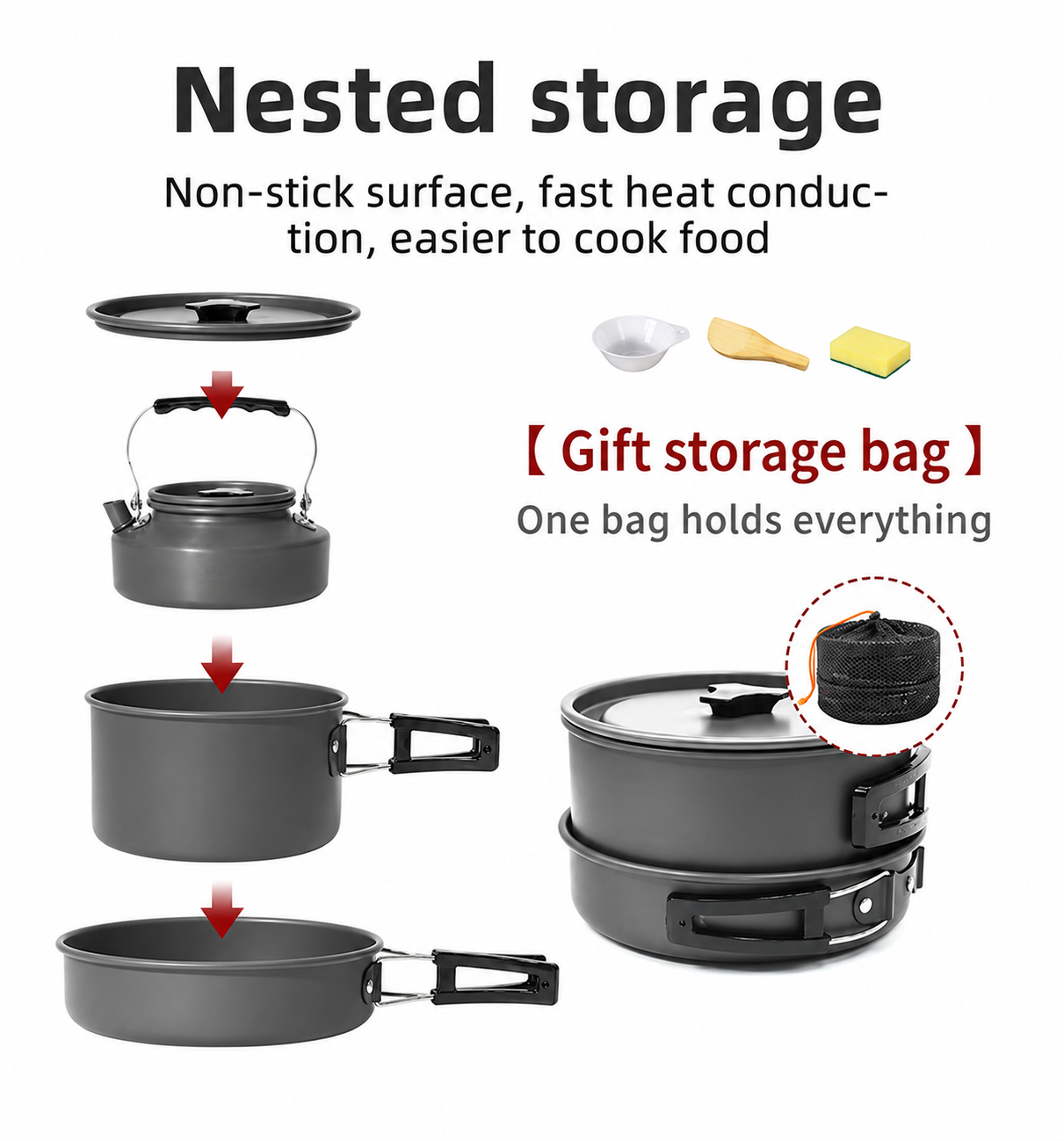 Portable Camping Cookware Set
