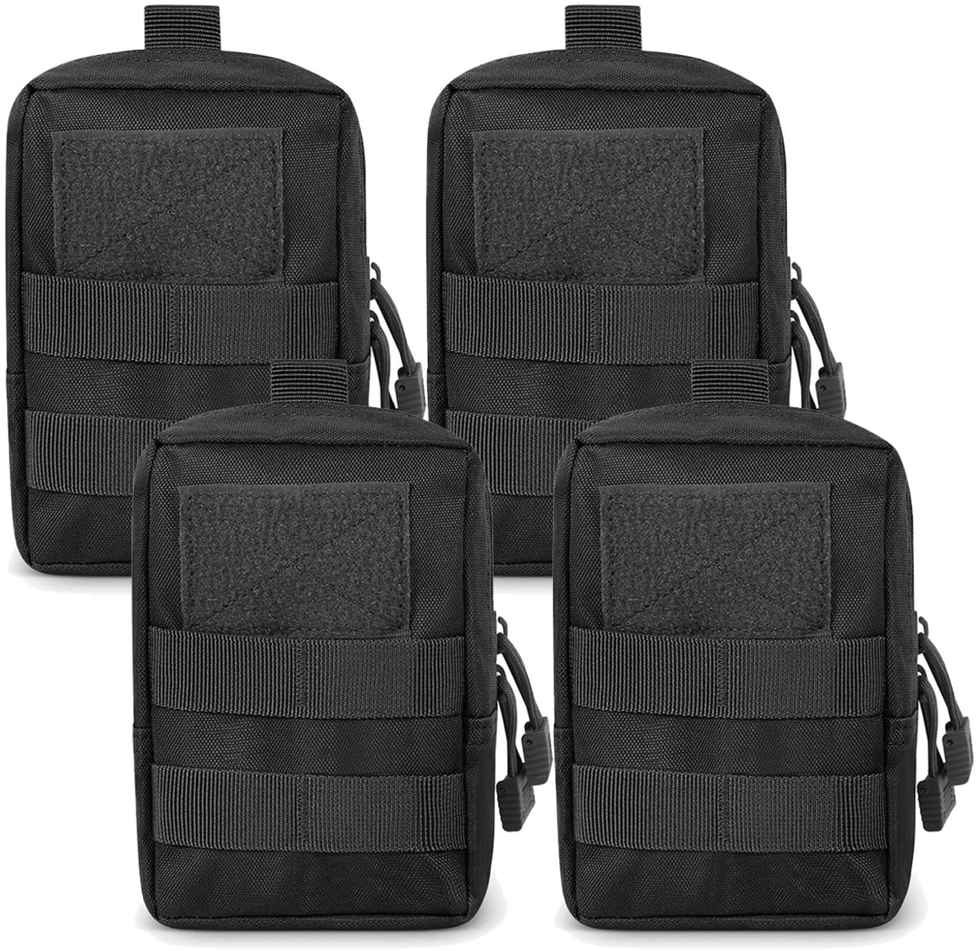Tactical MOLLE Utility Pouch Set (4-Pack)