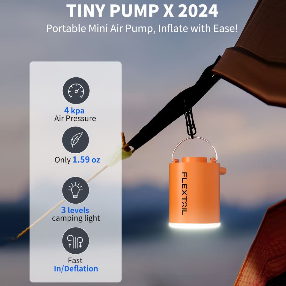 Portable Air Pump & Camping Light