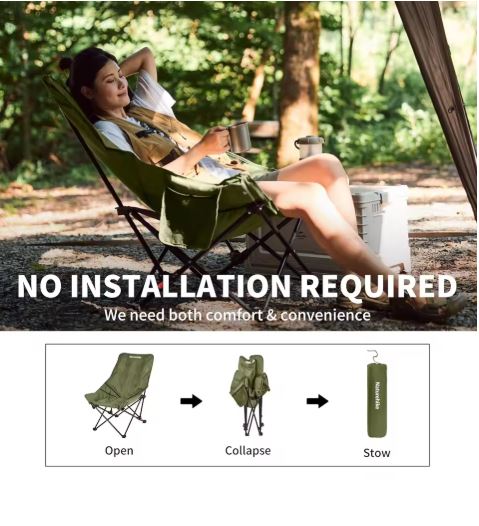 High Back Moon Camping Chair