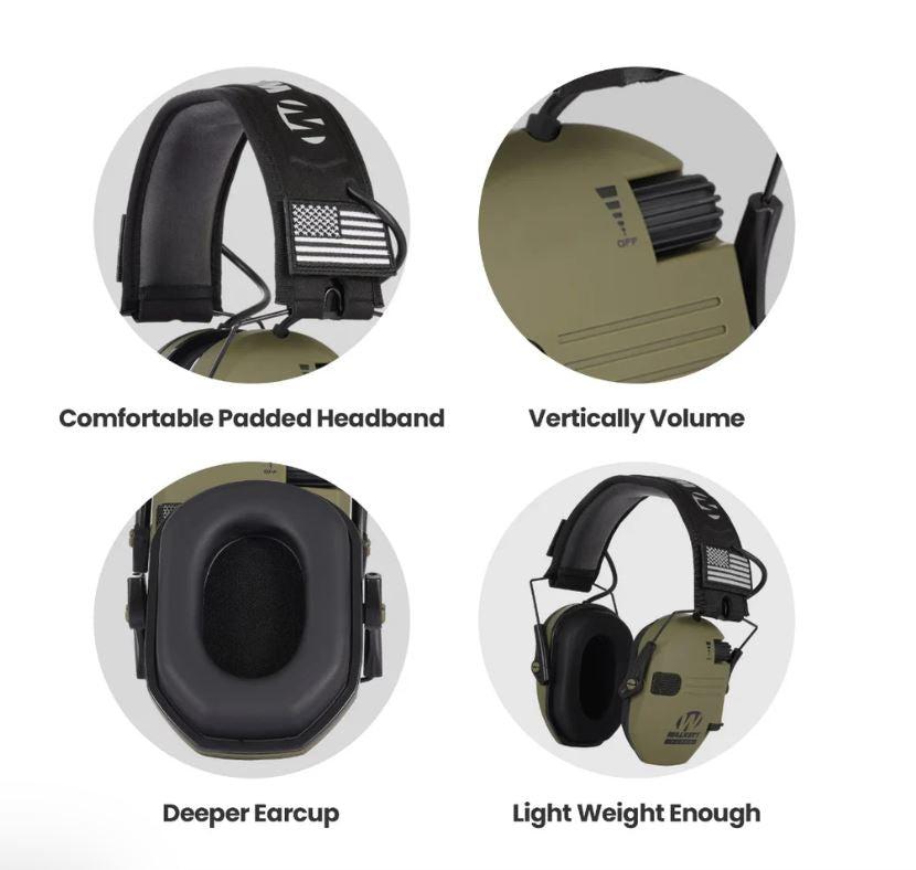 Electronic Anti-Noise Hearing Protection Earmuffs
