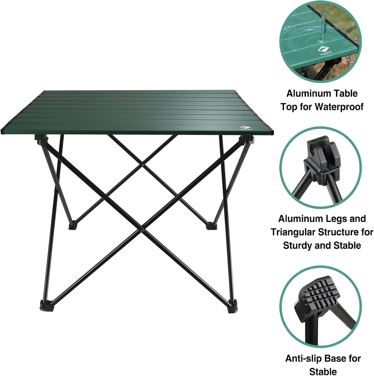 Ultralight Folding Camping Table with Carry Bag
