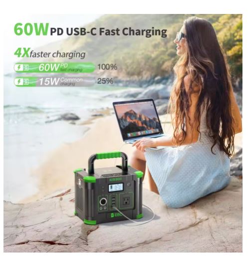EBL 300W Portable Power Station Solar Generator