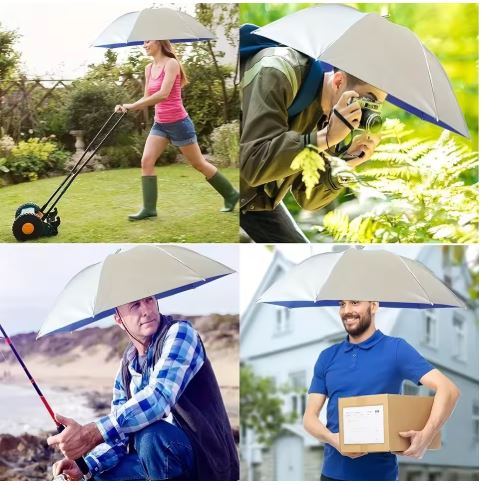 Hands-Free Outdoor Umbrella Hat