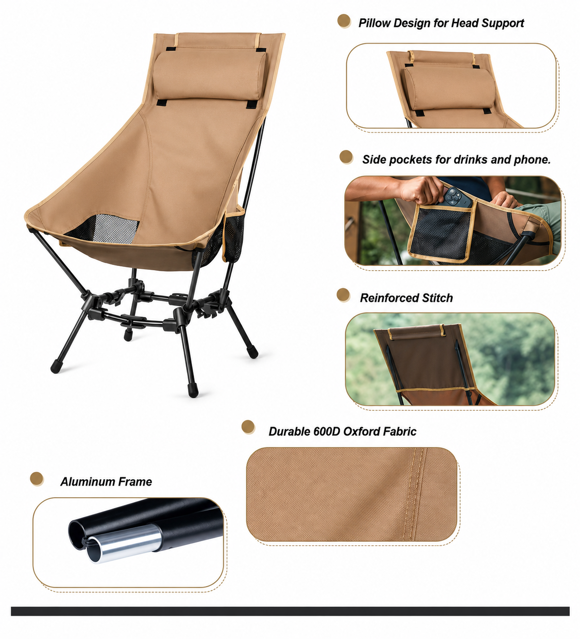Primitive Element Summit High-Back Camp Chair