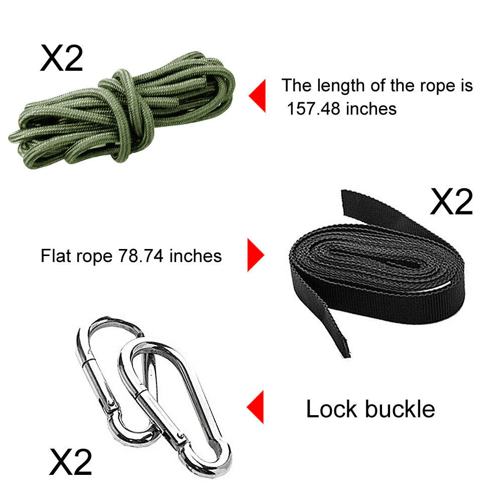 Camping Hammock Kit with Mosquito Net, Underquilt & Rainfly