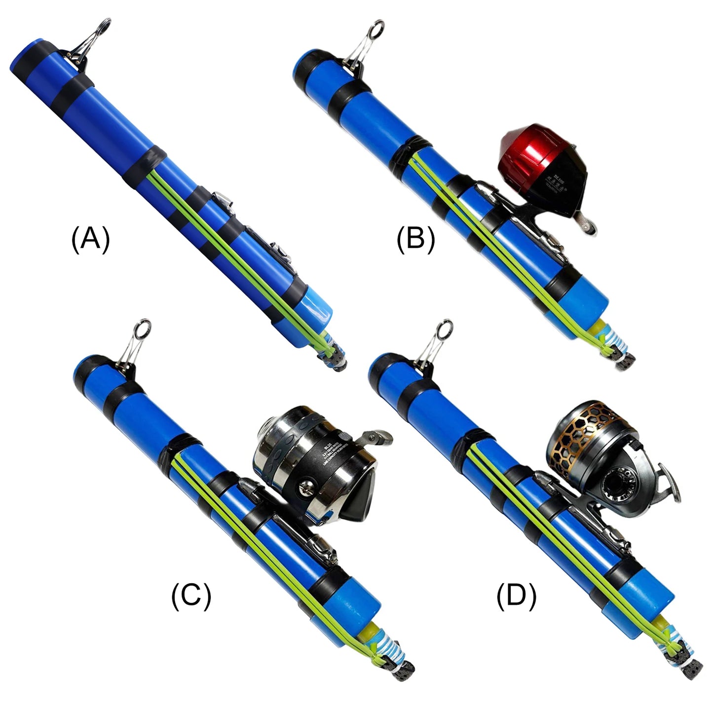 Compact Fishing Casting Rod - Extendable Portable Bait Caster