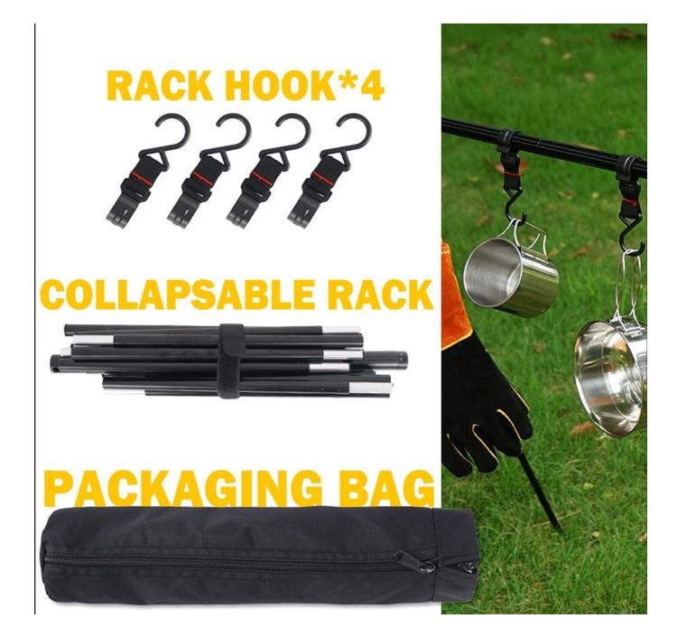 Foldable Tripod Camping Hanging Rack