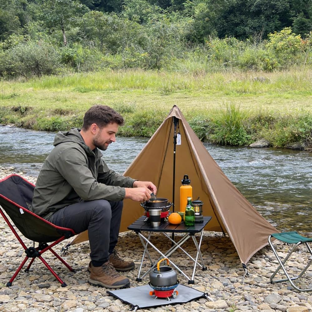 Lightweight Camping Stove Windscreen - Foldable Flame Retardant Windbreaker