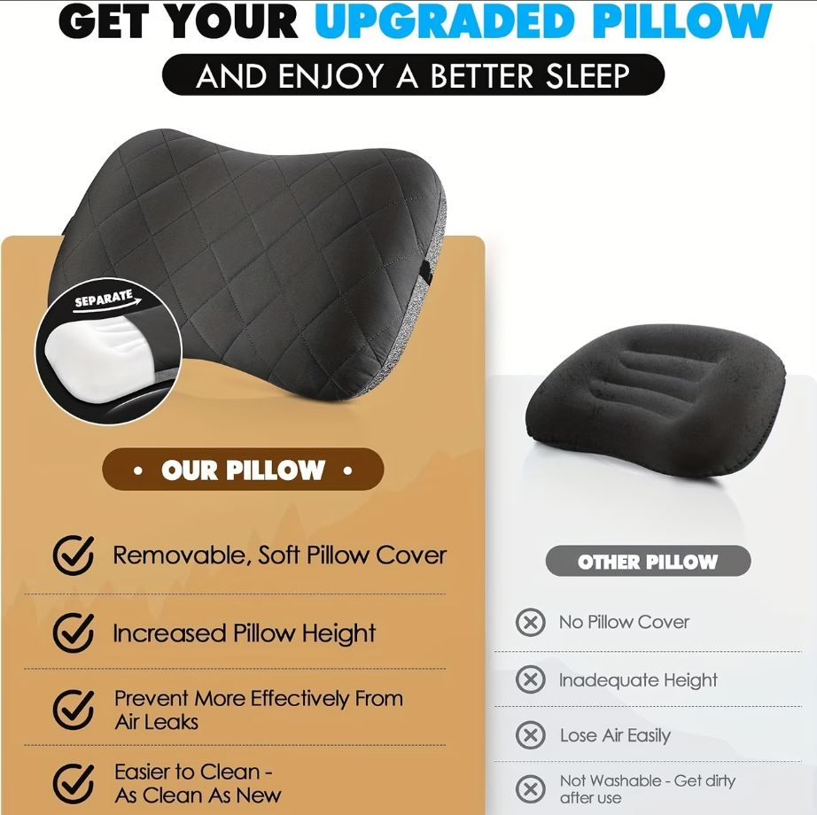 Ultralight Inflatable Camping Pillow