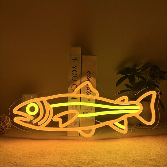 Salmon Fish LED Neon Sign