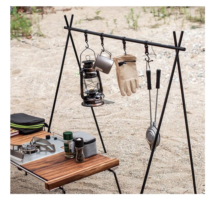 Foldable Tripod Camping Hanging Rack