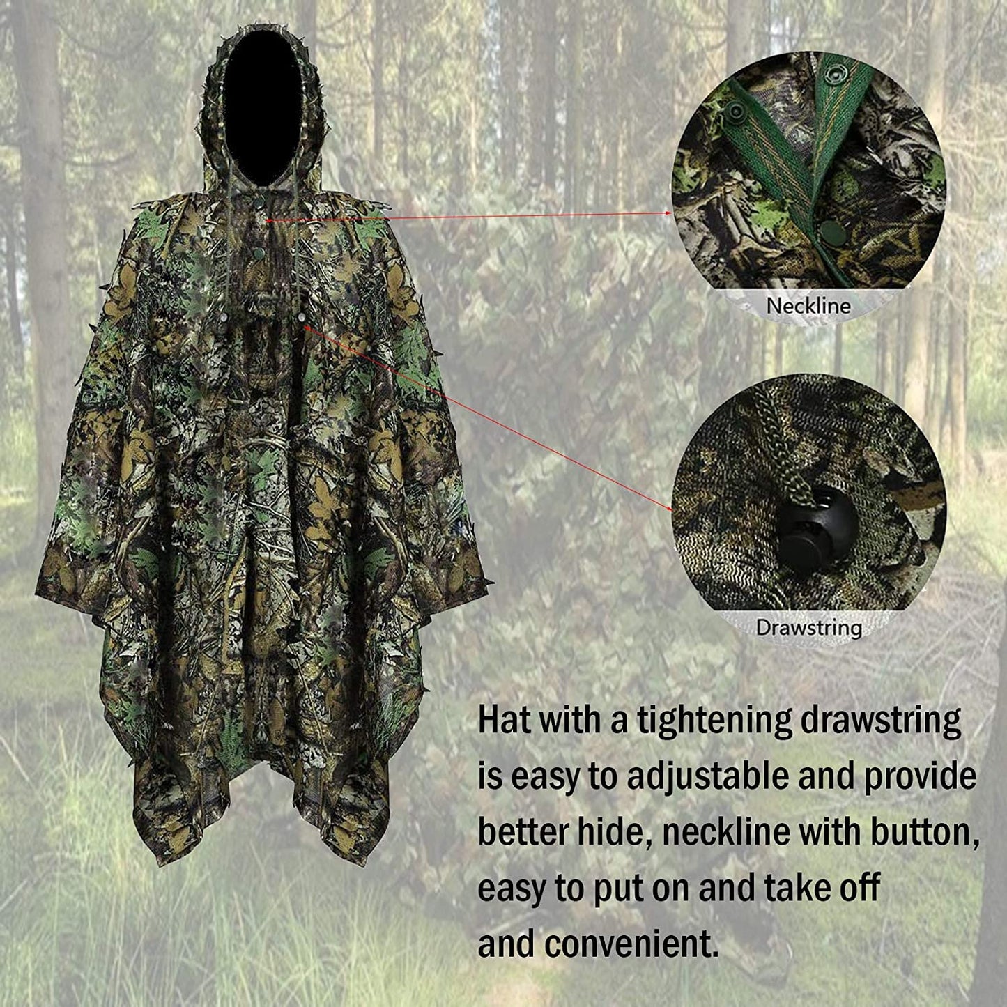 Camouflage Ghillie Poncho