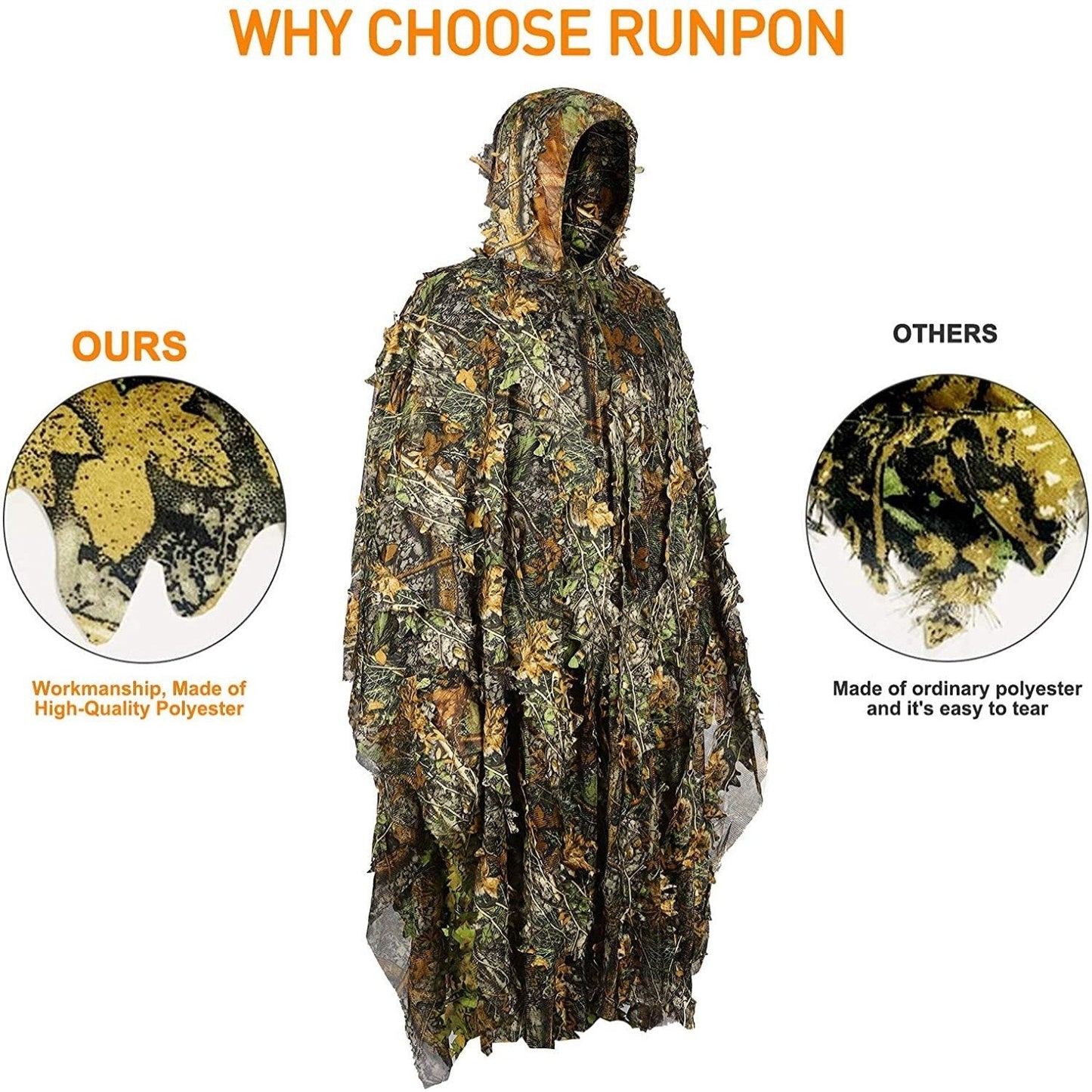 Camouflage Ghillie Poncho