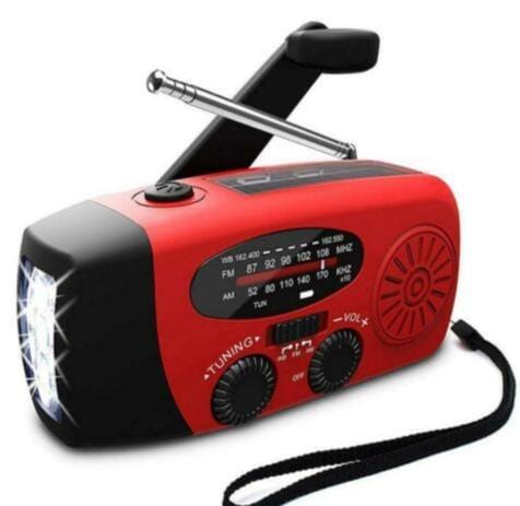 Emergency Solar Hand Crank Weather Radio with Flash Light