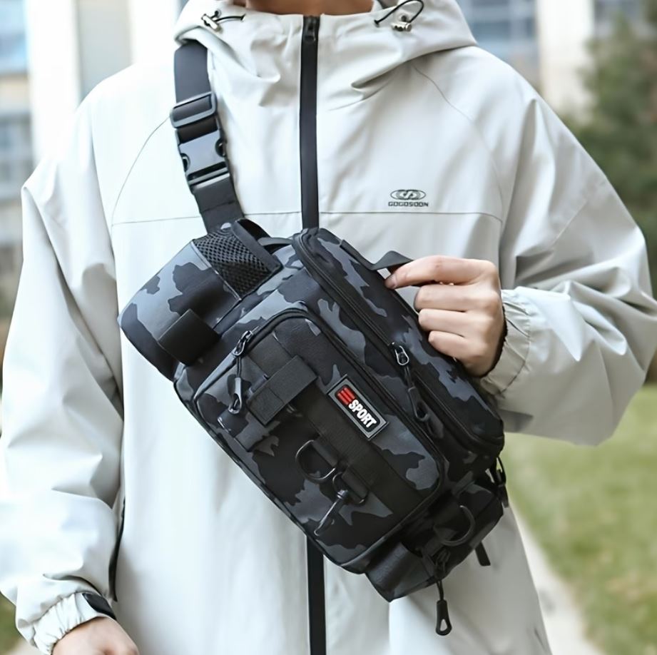 Multi-Functional Fishing Waist Bag - Large Capacity Tackle Organizer